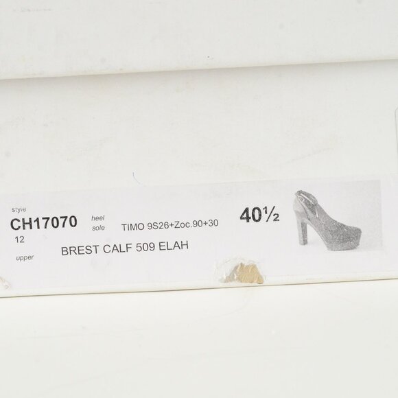 CHLOE SHOES TAN LEATHER ANKLE STRAP WOODEN PLATFORM PUMPS sz 40.5 10.5 - Picture 8 of 8